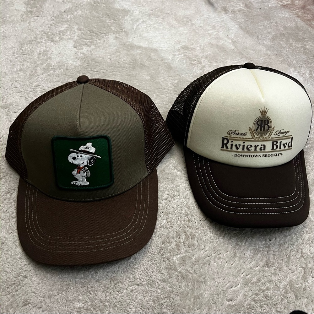 Cotton On Black and Cream Trucker Hat